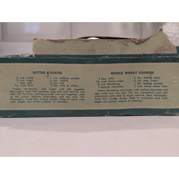 VINTAGE Jenkinson & CO COMBINATION CAKE DECORATOR & COOKIE MAKER - Picture 10 of 10